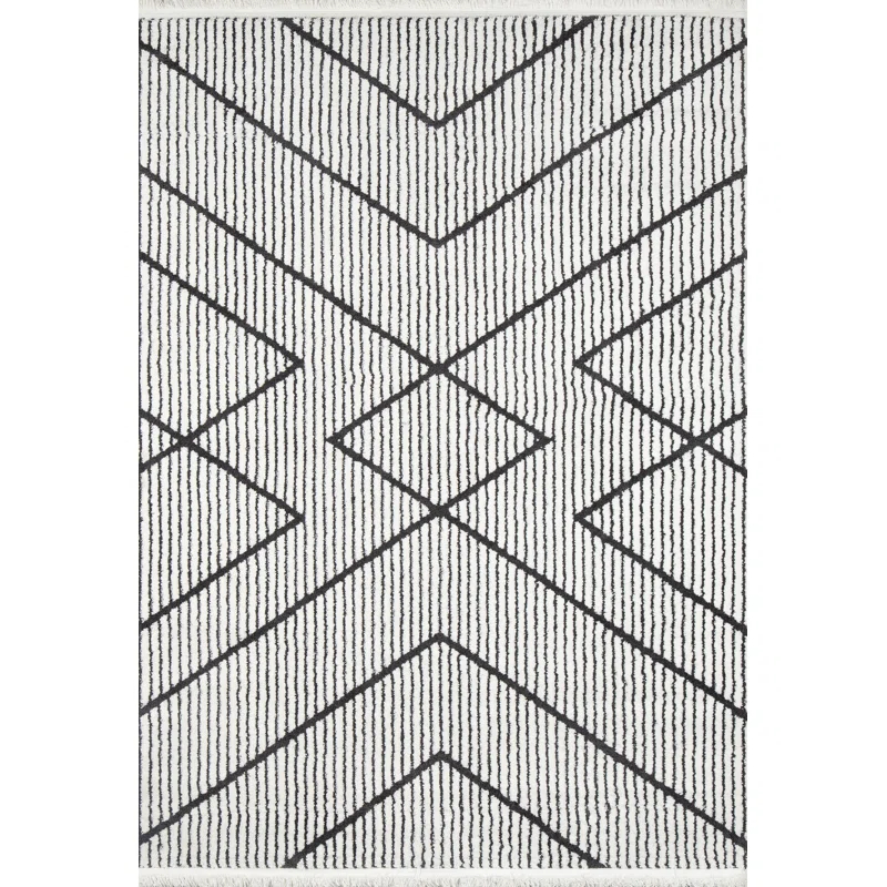 Lindy Charcoal/Ivory Rug