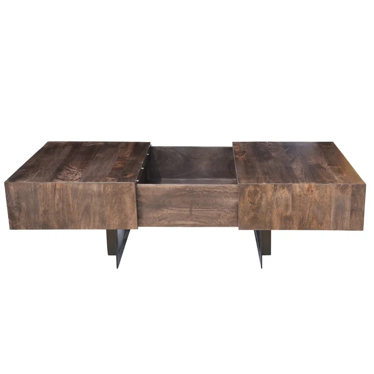 Mullins Extendable Sled Coffee Table with Storage
