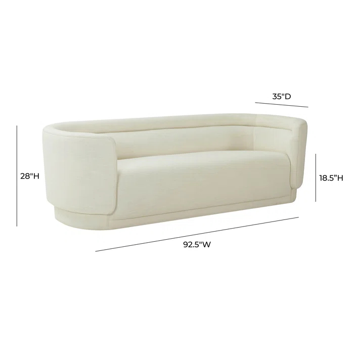 Kamila 93'' Upholstered Sofa