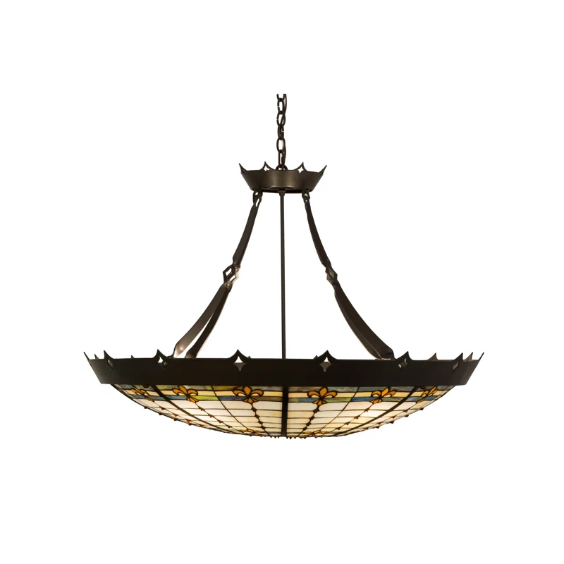 Timeless Bronze 40" Glass LED Indoor/Outdoor Pendant