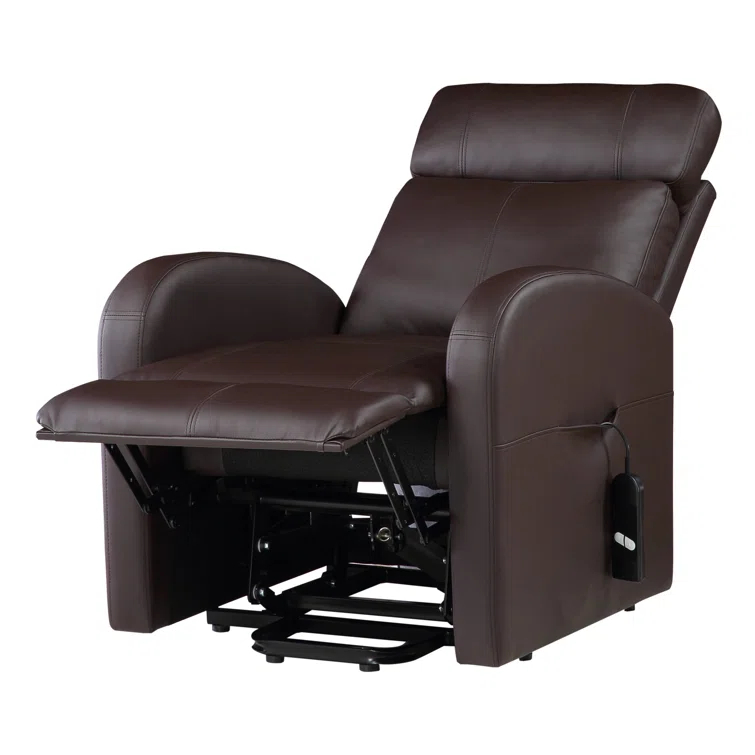 Ricardo 28.4" Wide Faux Leather Power Lift Assist Standard Recliner