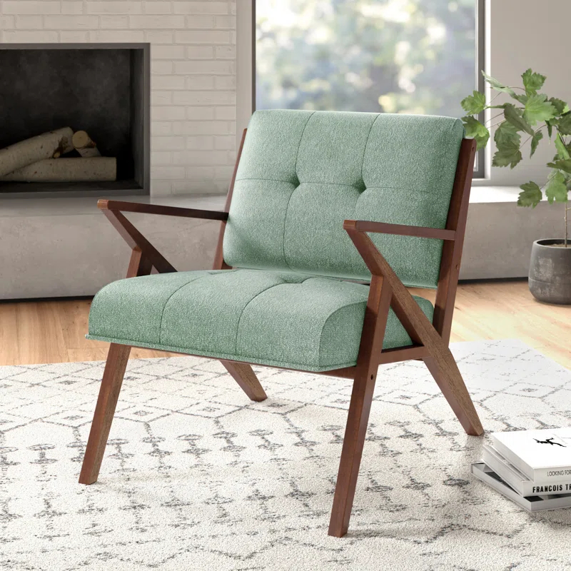 Desi Retro Button Tufted Armchair