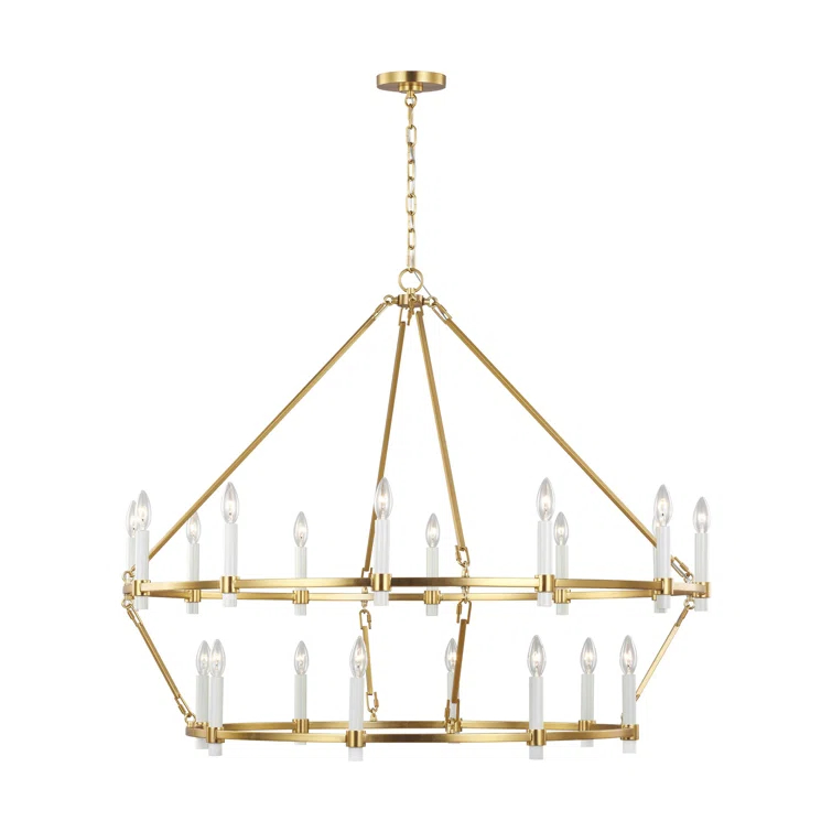 Birch Lane™ Annabel 20 - Light Dimmable Wagon Wheel Chandelier