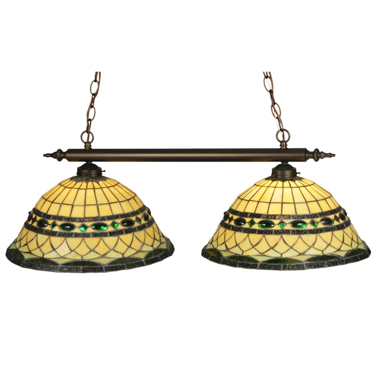 2 - Light Mahogany Bronze Kitchen Island Pendant
