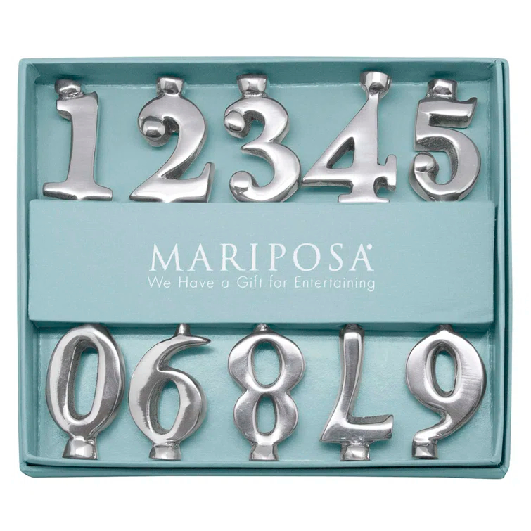 Mariposa Let's Celebrate 3'' H Metal Tabletop Candlestick