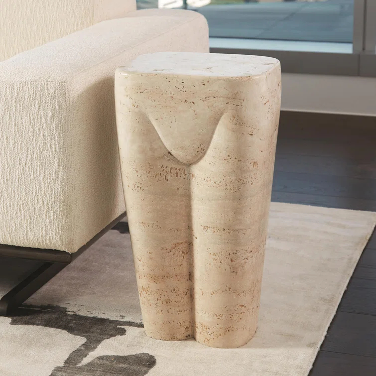 Paris Stool, Travertine