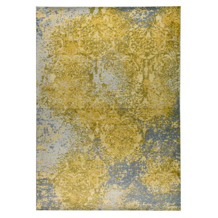 Mahala Oriental Handwoven Wool Gold/Gray Area Rug