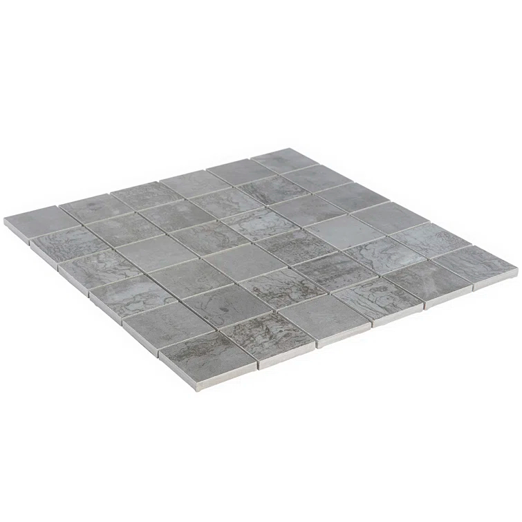 Angela Harris Alloy 2" x 2" Porcelain Metal Look Mosaic Wall & Floor Tile Tile ( 0.92 sq. ft. / box )