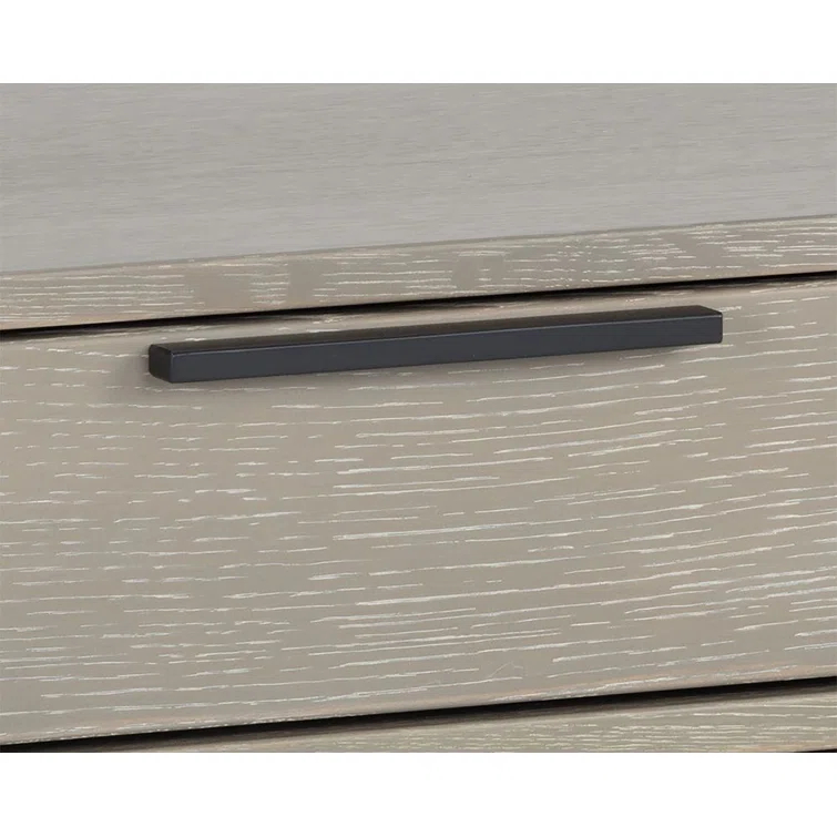 Transitional Rebel Black & Gray 1-Drawer Nightstand