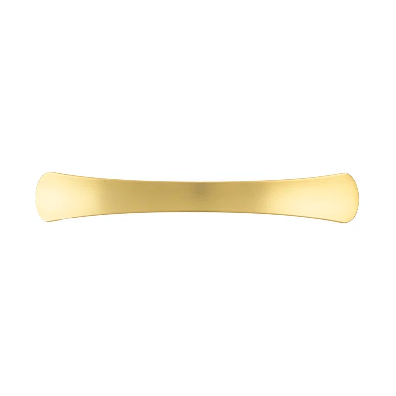 Brushed Golden Brass Modern Bar Handle with Mounting Hardware
