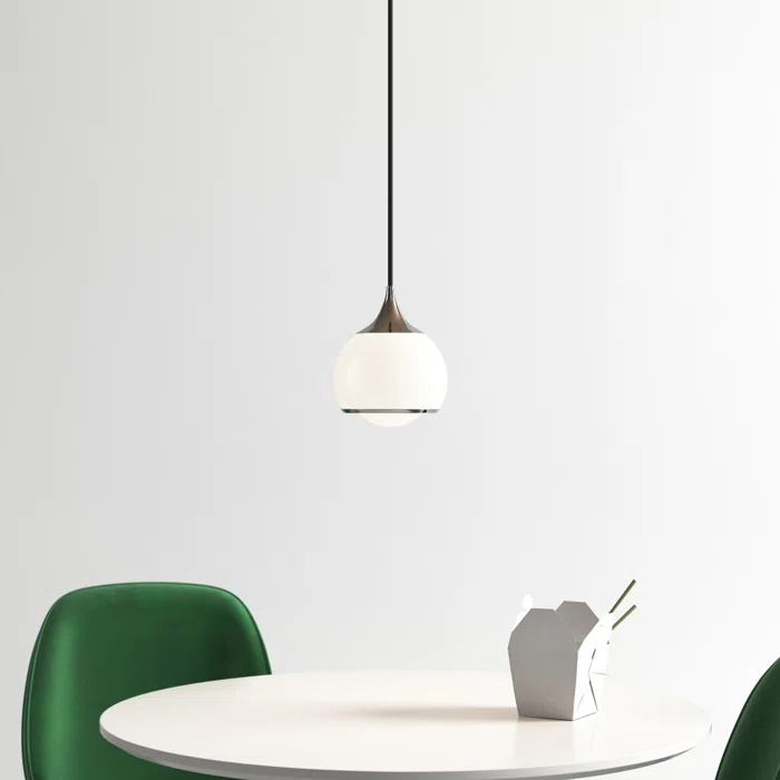 Kegan Single Light Glass Dimmable Pendant