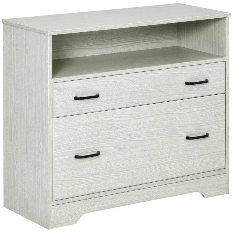 Vinsetto 33.5'' Wide 2 -Drawer File Cabinet