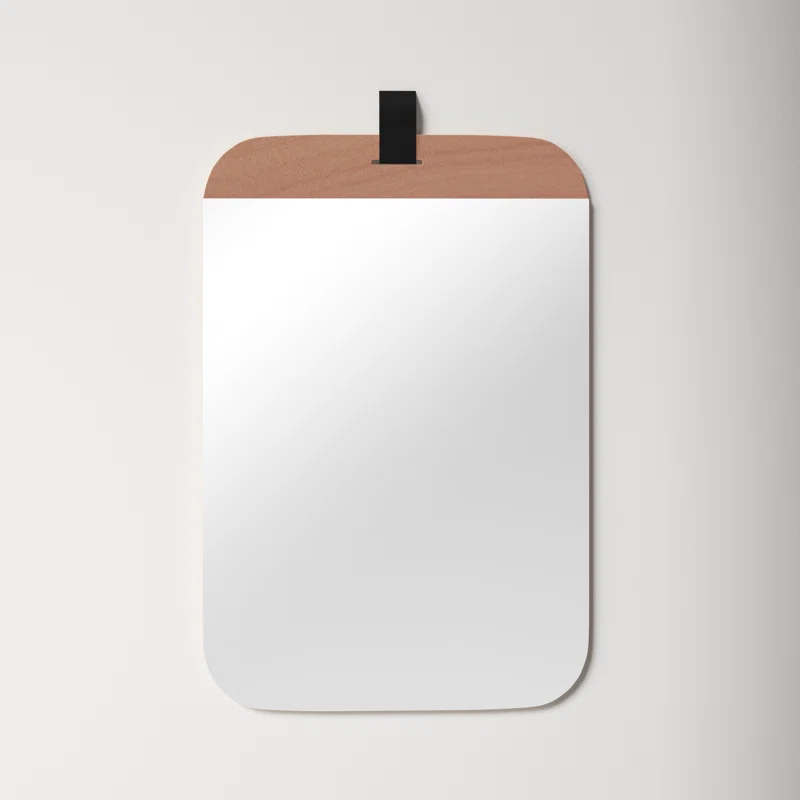 Lanny Wood Flat Wall Mirror