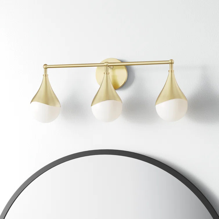 Algiers 3 Light Frosted Dimmable Vanity Light