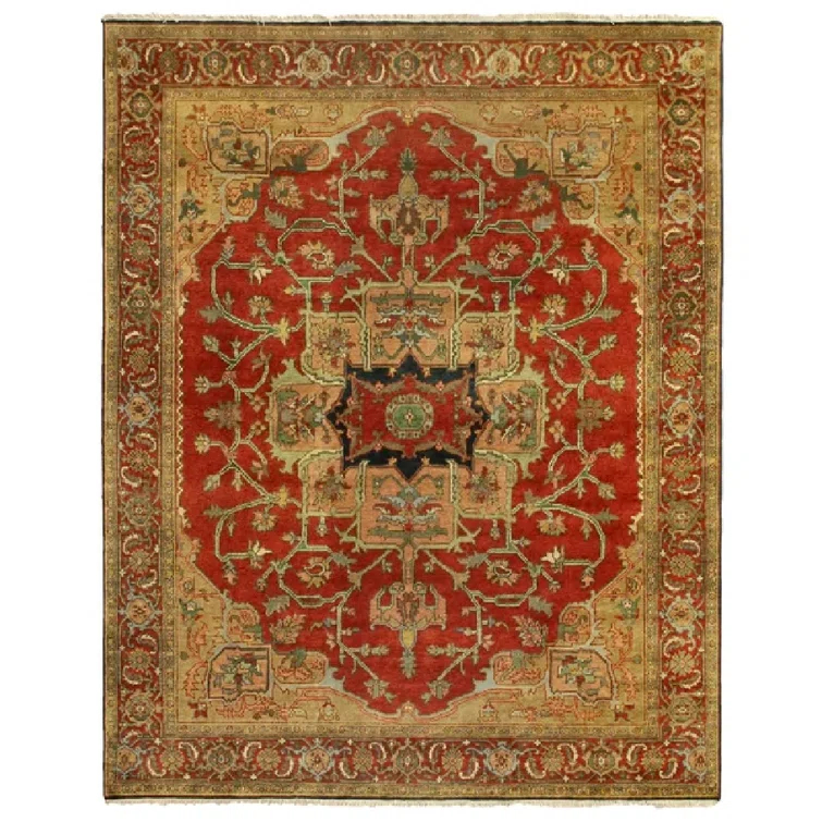 Antique Weave Serapi Wool Oriental Rug