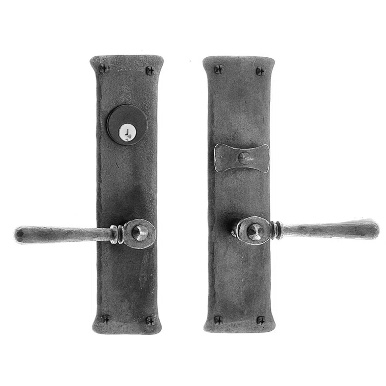 Acorn IUEBI Complete Entry Lever Set with Double Cylinder Deadbolt