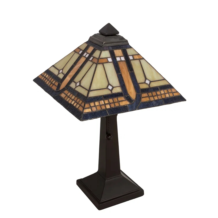 Meyda Tiffany & Stained Glass Metal Table Lamp