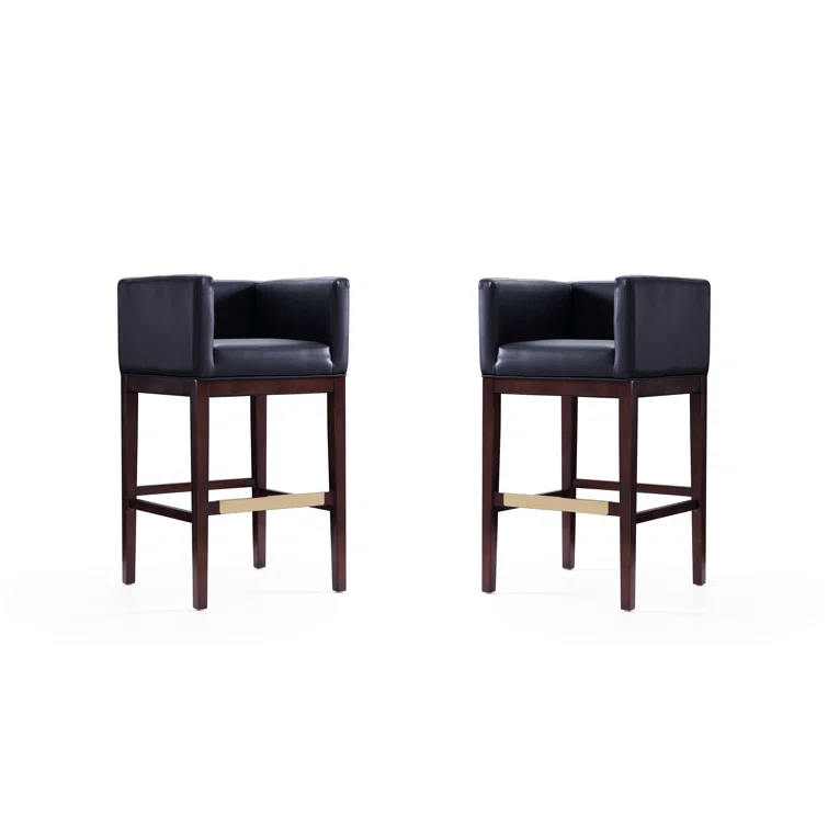 Kingsley Upholstered 30'' Counter Stool with Solid Wood Frame