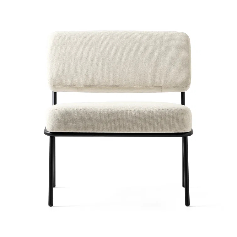 Sixty Upholstered Lounge Chair with Metal Frame