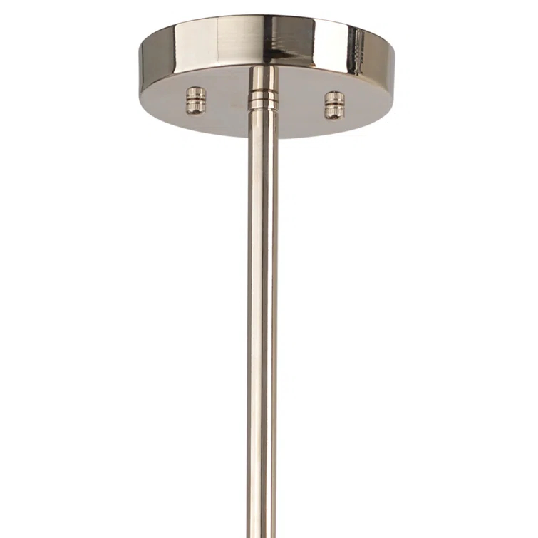 Mini Crestwood Nickel Finish 3-Light Clear Glass Chandelier