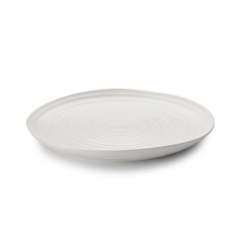 Portmeirion Sophie Conran-White Platter, Round 12"