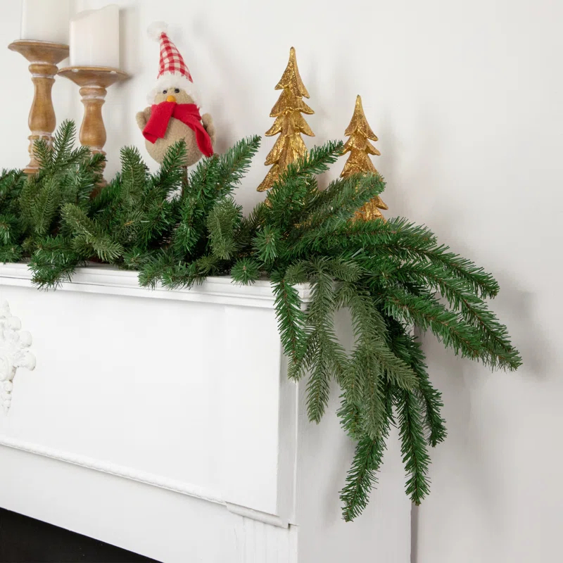 Northlight Seasonal 9' x 14" Grande Spruce Artificial Christmas Garland Unlit