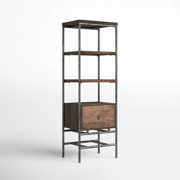 Gerti Narrow Etagere Bookcase