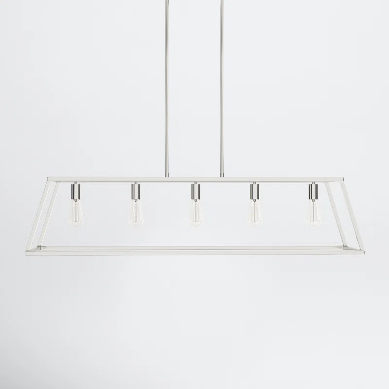 Clare 5 Light Metal Dimmable Kitchen Island Chandelier