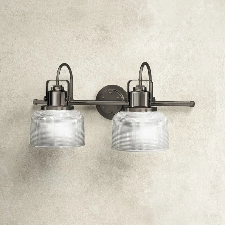 Rosser 2 Light Transparent Dimmable Vanity Light