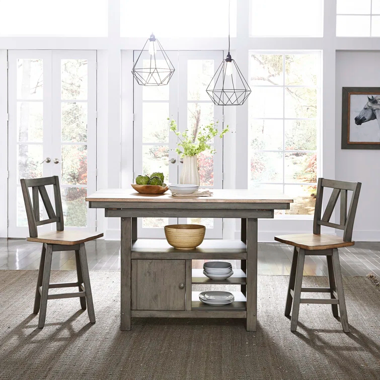 Liberty Furniture Industries Lindsey Farm Sandstone Kitchen Island