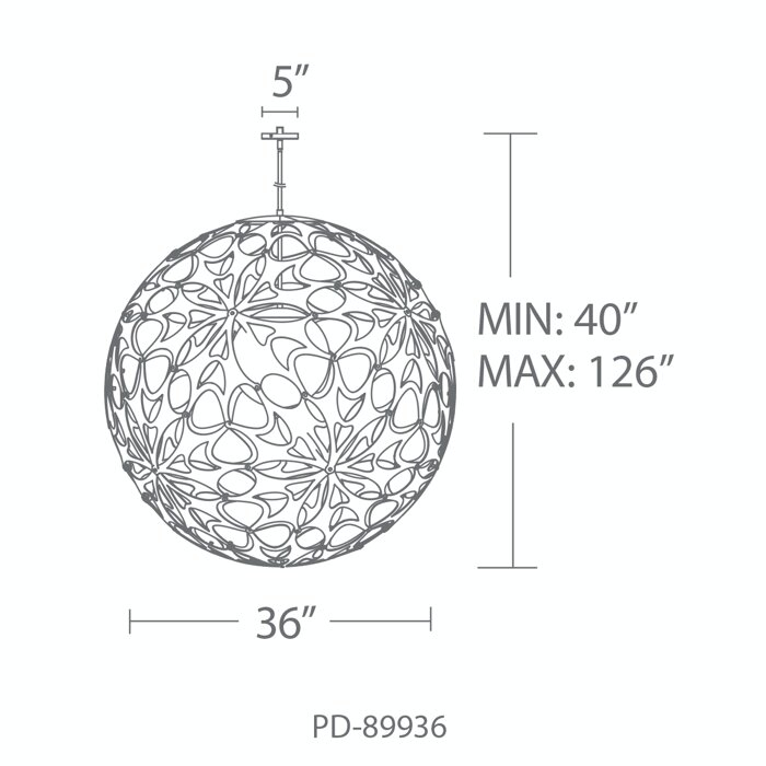 Groovy LED Single Globe Pendant