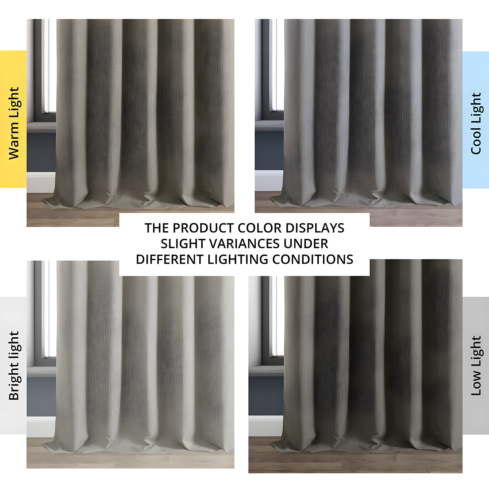 HPD HALF PRICE DRAPES Solid Thermal Insulated Blackout Curtains for Bedroom 84 Inches Long Curtain (1 Panel) Signature Blackout Linen Window Curtains for Living Room, 50W x 84L, Destination Slate