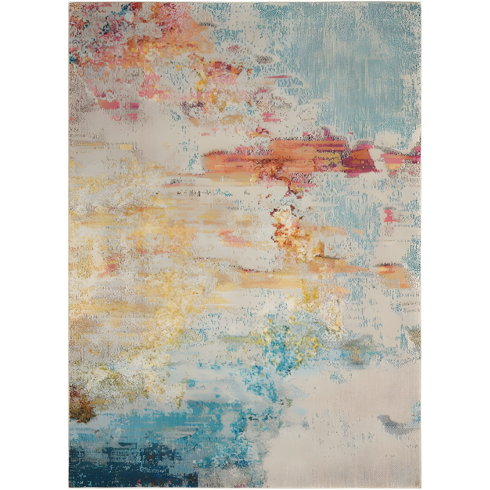 Nourison Celestial CES02 Sealife Indoor Area Rug 3'11" x 5'11"