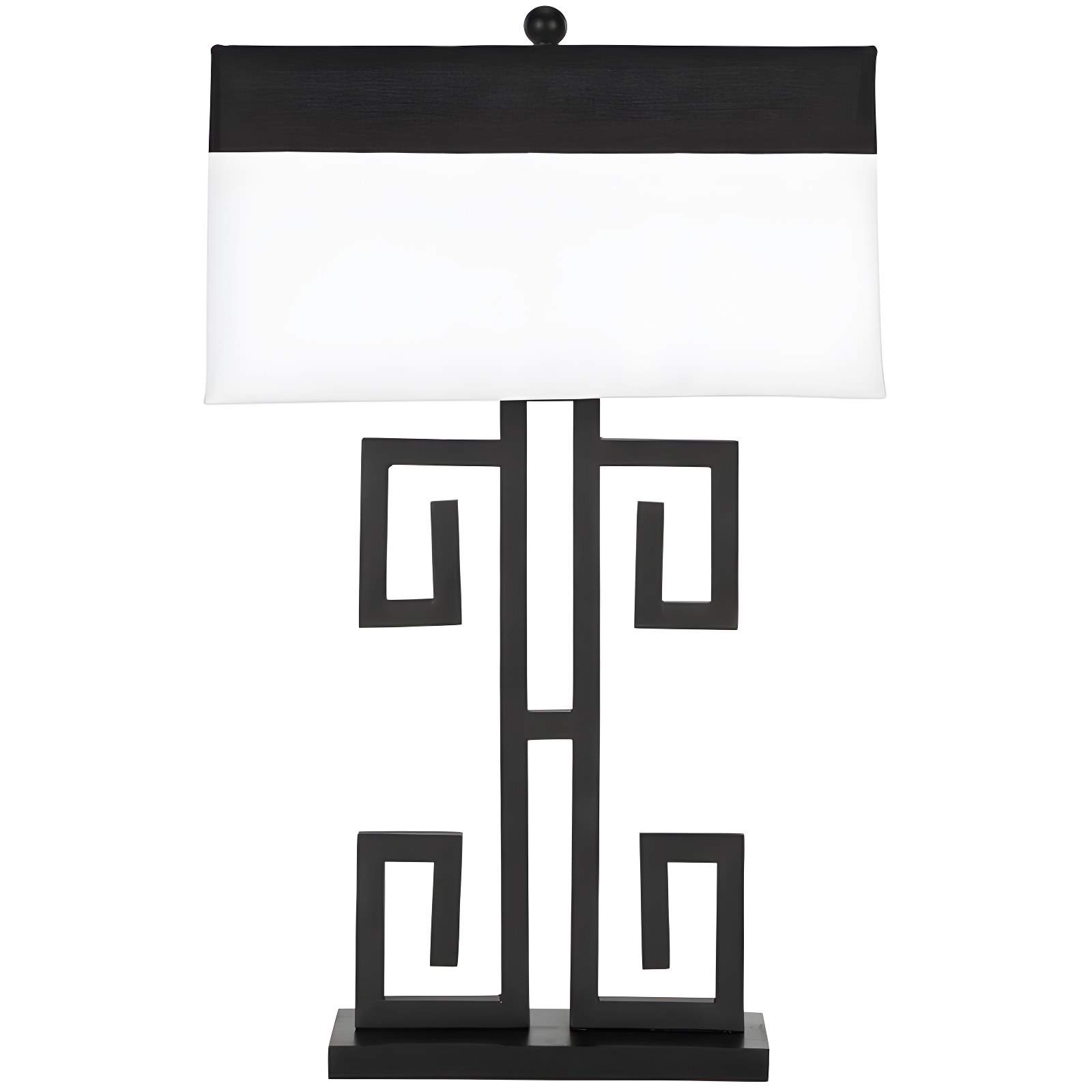 Greek Key Table Lamp (Set of 2) - 28 Inch Height - LIT4071 - Black - Safavieh