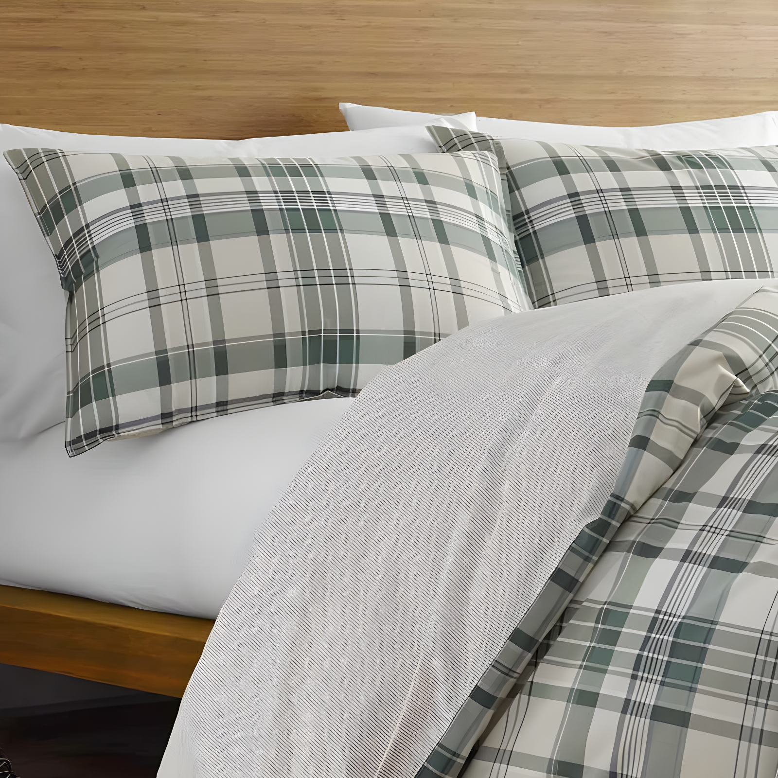 Eddie Bauer Timbers Green Cotton Reversible Bedding Set