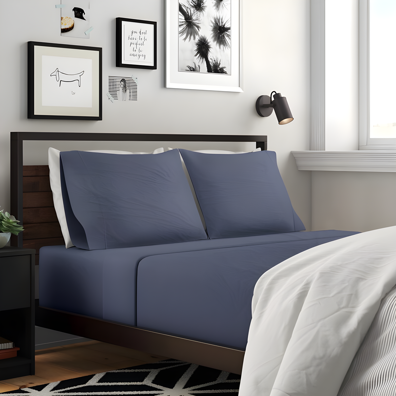 Brushed Microfiber Breathable Wrinkle Resistant Sateen Sheet Set