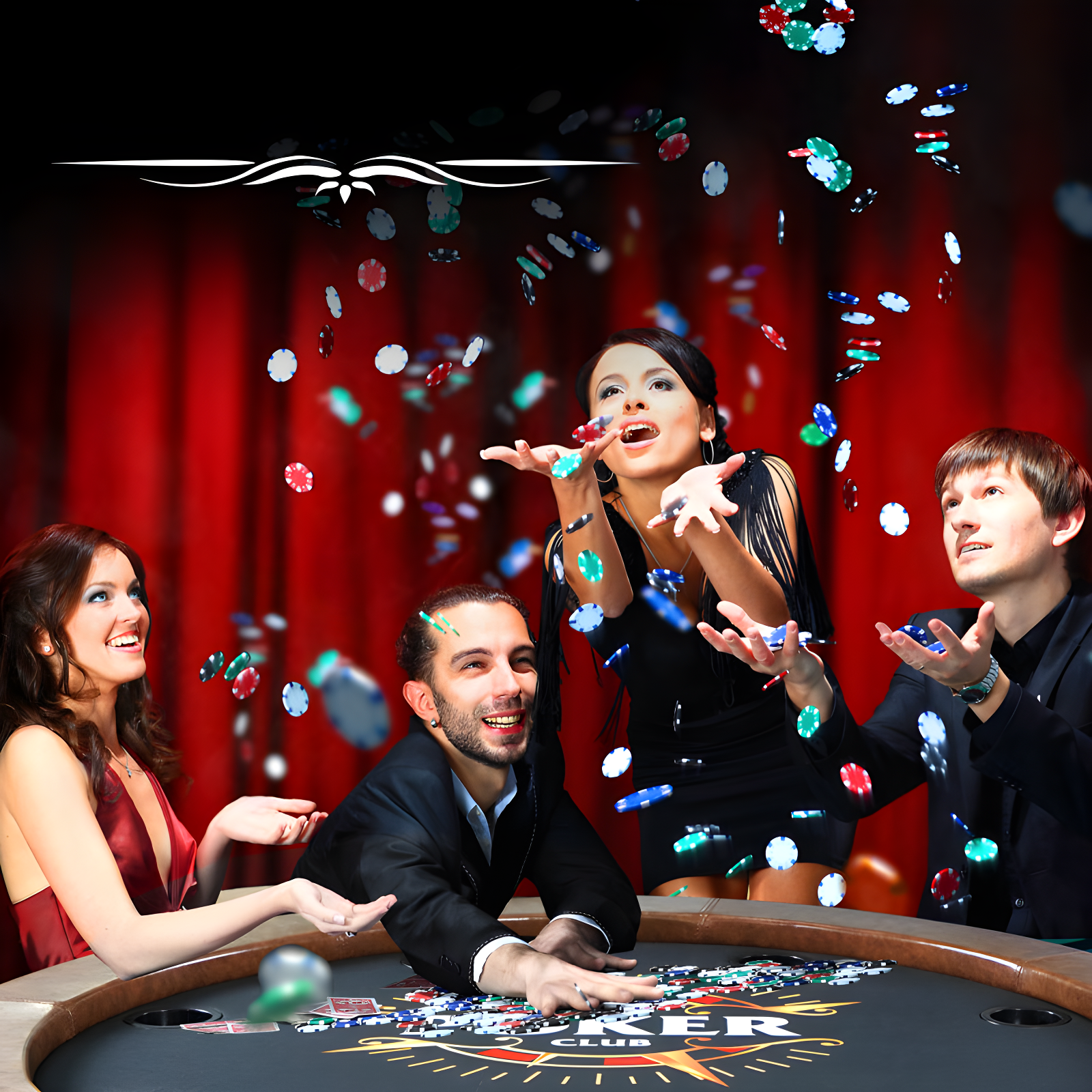 SereneLife 8-Player Foldable Rounded Poker/Casino Game Table with Cushioned Rail