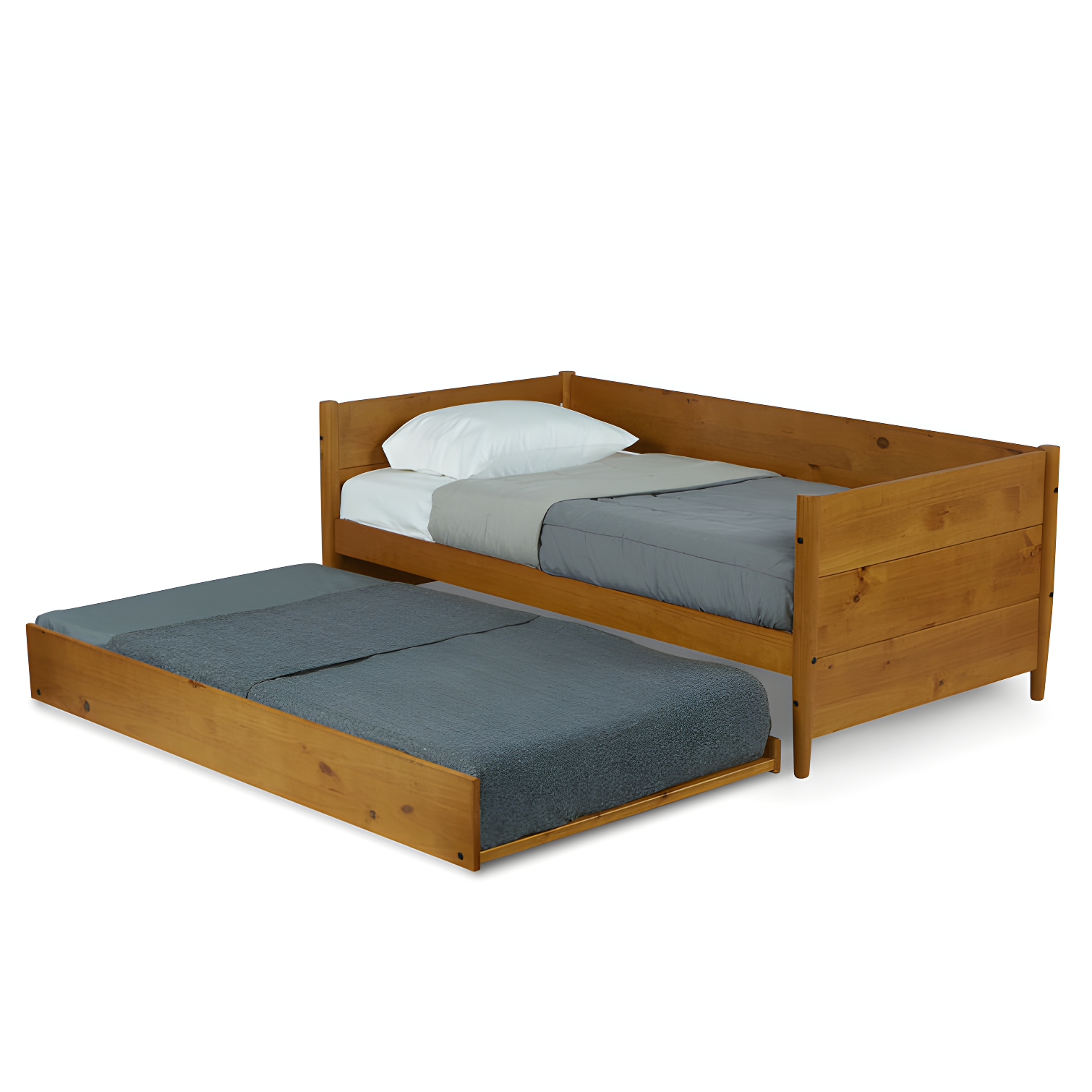 Camello Twin Solid Wood Daybed with Trundle