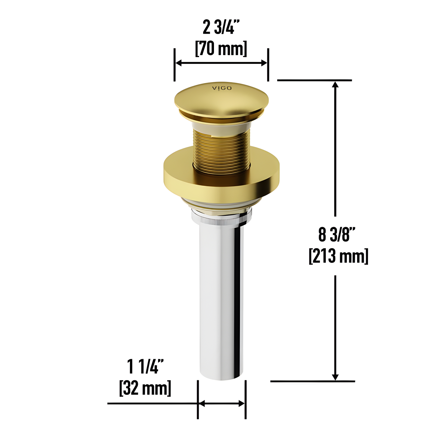 Pop-Up Bathroom Sink Drain