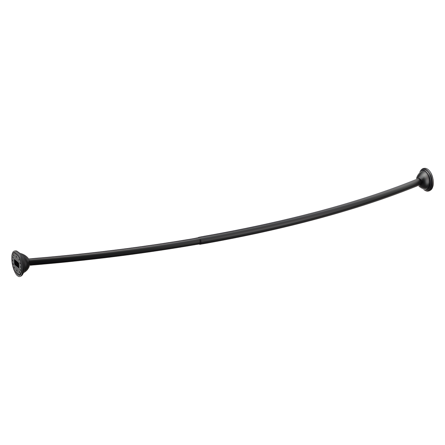 Moen 54-Inch to 72-Inch Adjustable Length Fixed Mount Single Curved Shower Curtain Rod