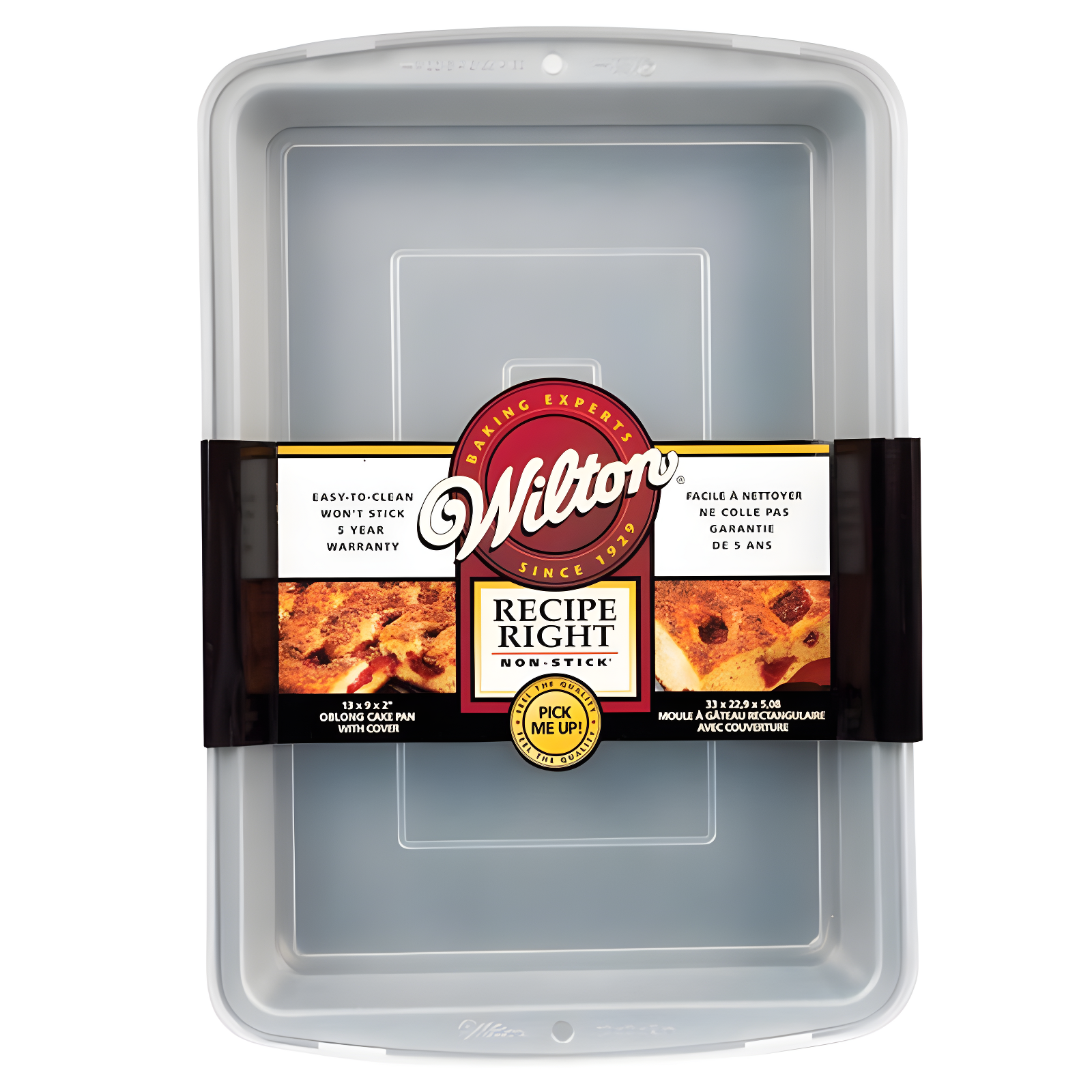 Wilton Wilton 191003187 Recipe Right Non Stick Covered Cake Pan, 13" X 9"