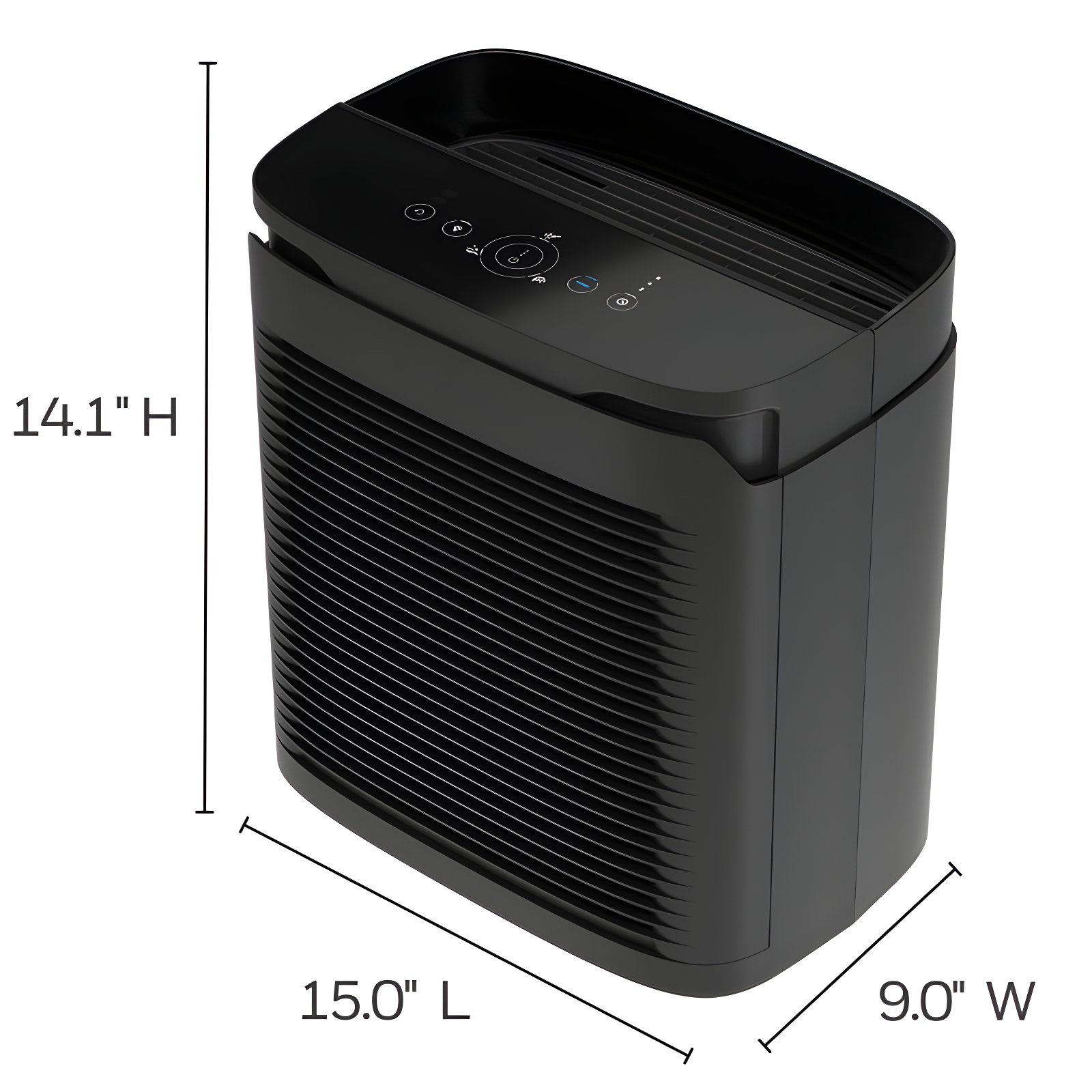 Portable Air Purifier For Medium Rooms (100 Sq Ft). Allergen Reducer For Wildfire/Smoke, Pollen, Pet Dander & Dust. Air Quality Indicator And Auto Mode