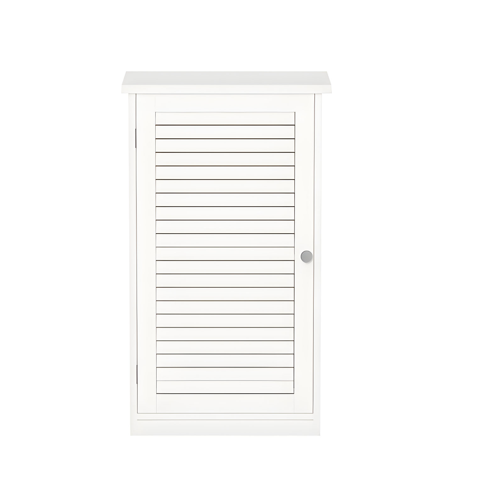 17.5'' W x 31'' H x 11.5'' D Freestanding Storage Organizer - with Shelf and Shutter Style Door