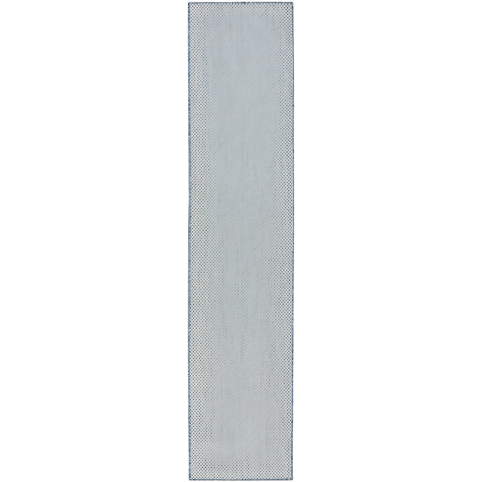 Nourison 2'2" x 8' Courtyard Modern Easy Care Flatweave Indoor Outdoor Runner Rug Ivory/Aqua