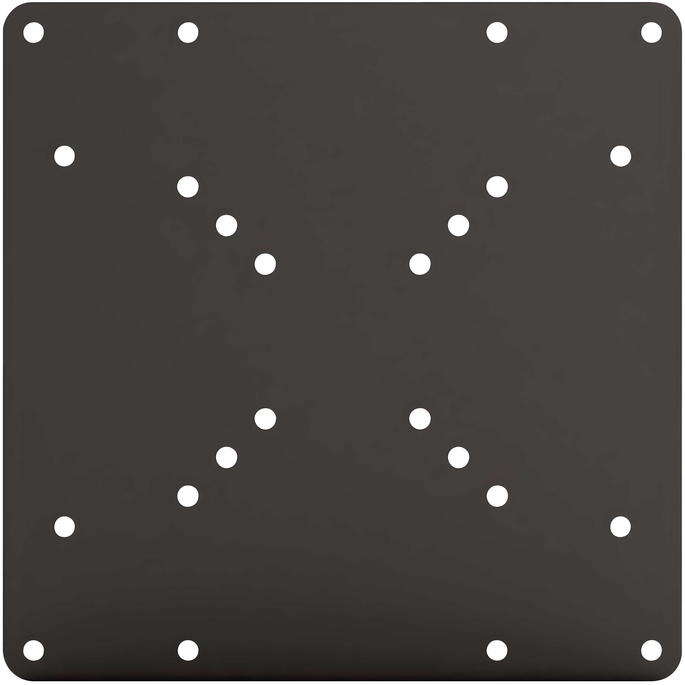 VESA Mount Adapter Plate for TV Mounts, Convert 75x75 and 100x100 to 200x200 mm VESA Patterns, includes Hardware Kit, VESA Conversion Plate for 200x200 VESA Mount, VESA Adapter