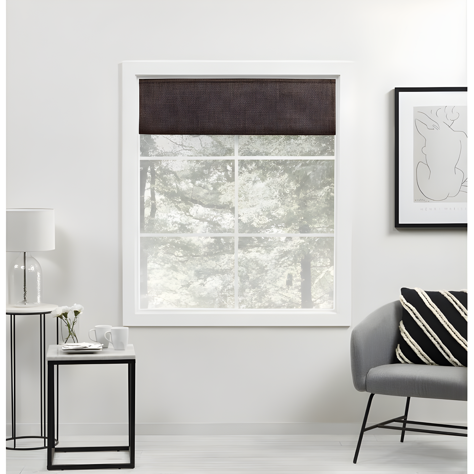 Amalgamated Textiles Exclusive Home Acadia 100% Blackout Roman Shade