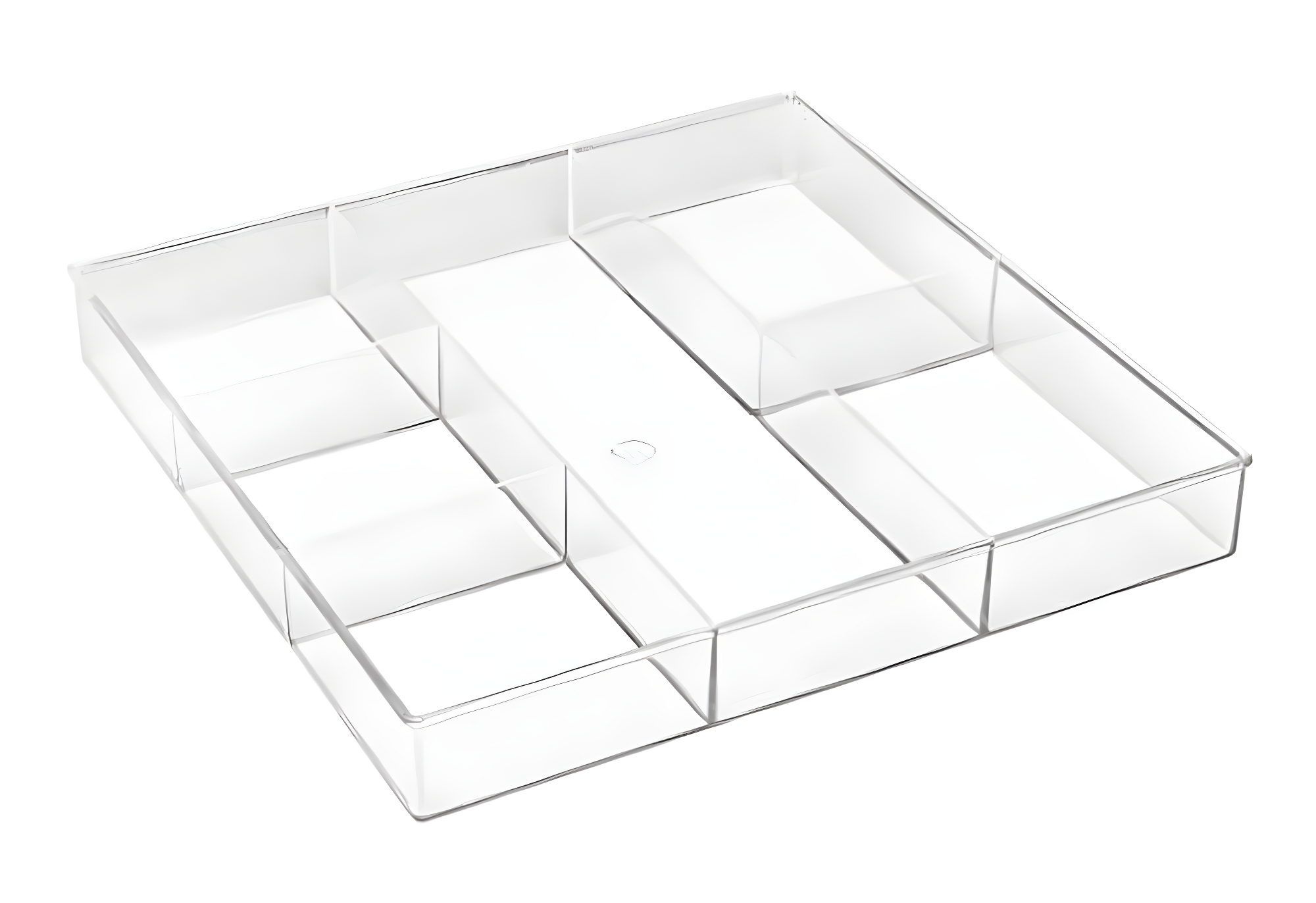 Whitmor 6789-3065 6 Section Clear Drawer Organizer