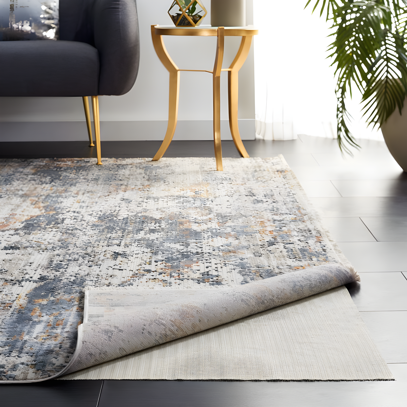 Ultra Pad PAD121 Power Loomed Indoor Rug Pad - White - 5' x 8' - Safavieh