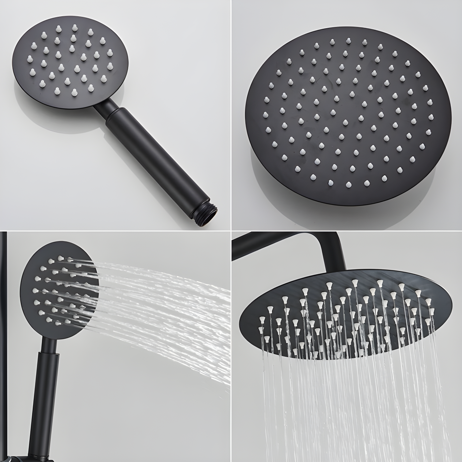 Kenzo Triple Function Outdoor Shower with Single Lever Handle Stainless Steel