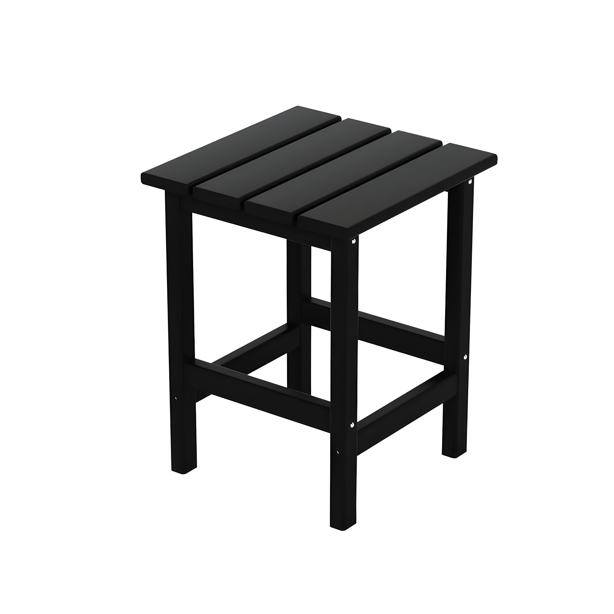 Westin Outdoor Patio Plastic Side Accent Table, Black